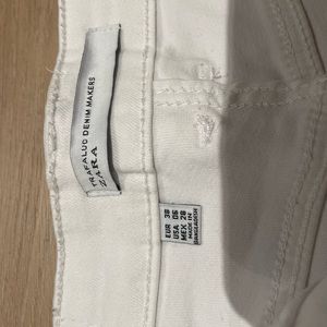 Trafaluc denim makers - Zara white jean shorts